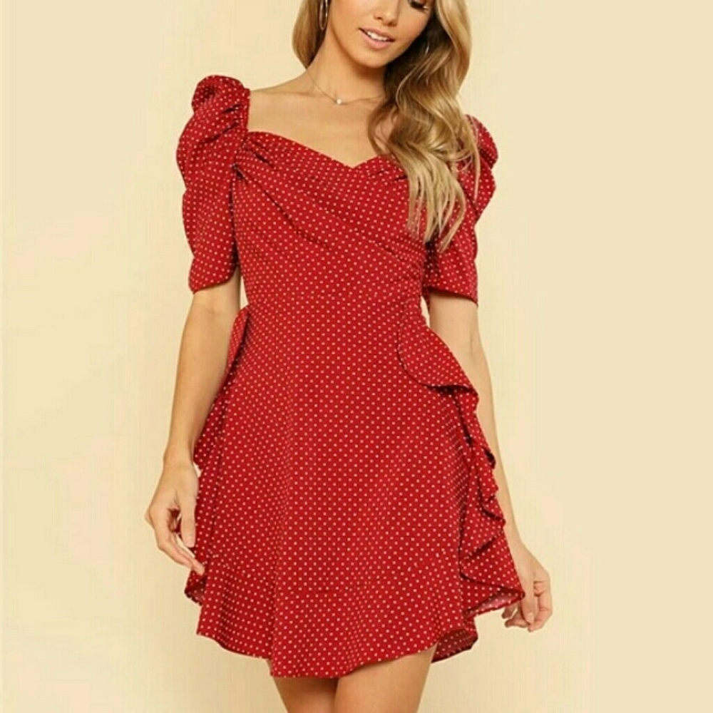 Red polka dot dress buy on my website